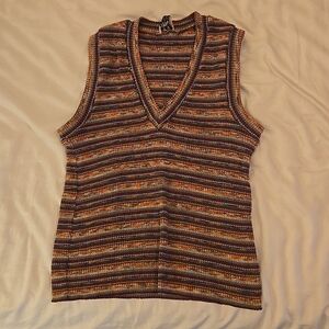 Multi Colored Missoni-like sweater vest